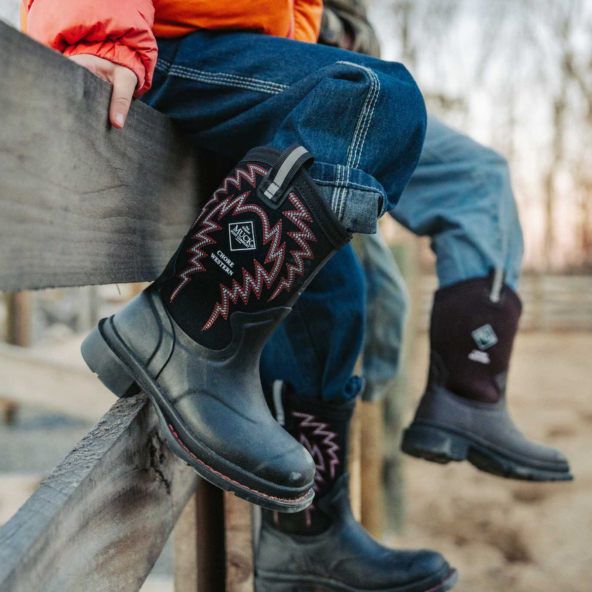 Big Kids' Chore Western Boot - Image 7